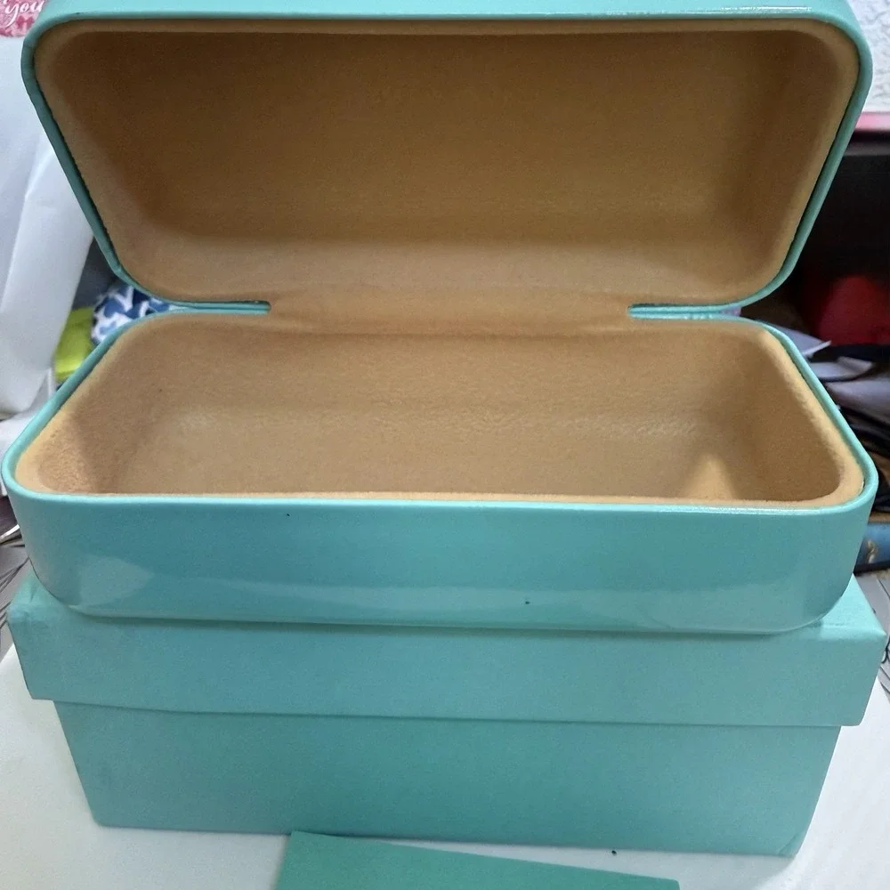 TIFFANY & CO EYEGLASS, Sunglass Hard Case, Storage Box, Cleaning Cloth, Pouch